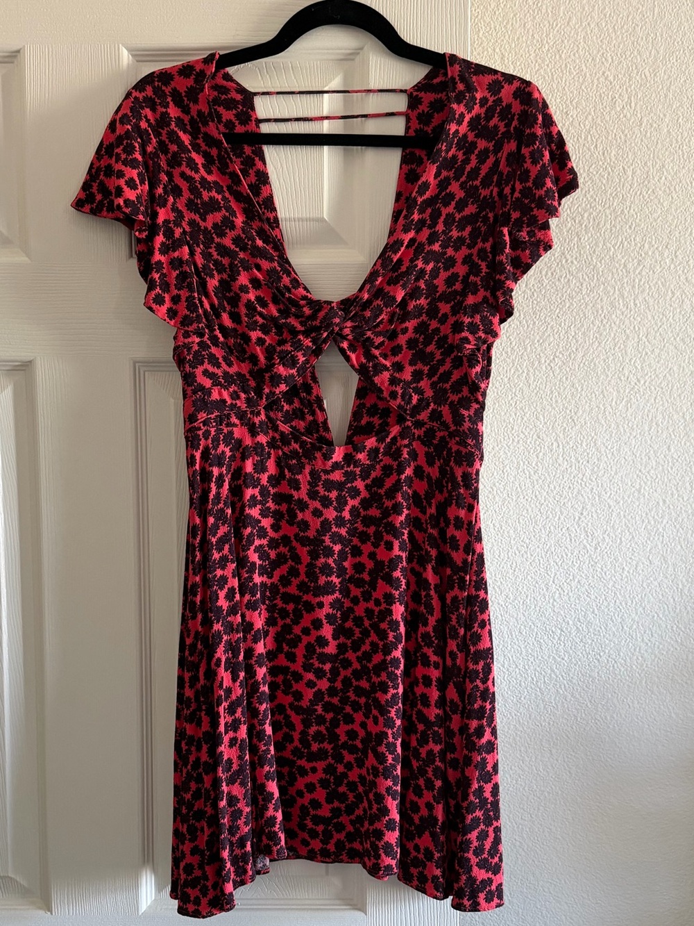 Free People Flower Cutout Mini Dress